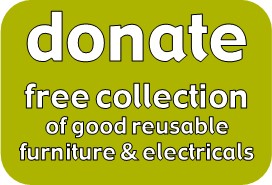Free collection of reusable unwanted secondhand furniture