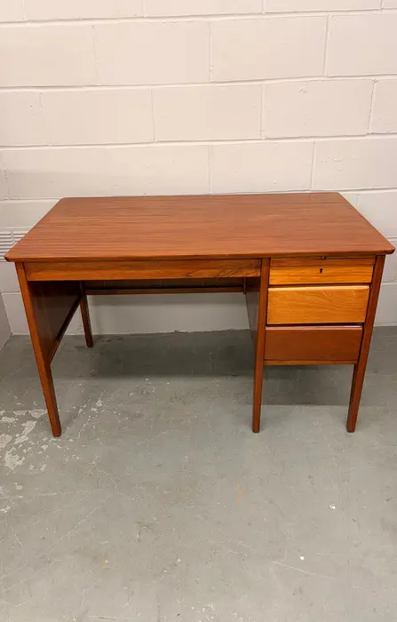 1960s teak desk with drawers