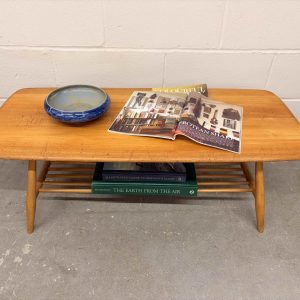 Ercol Model 459 Vintage Coffee Table with Magazine Rack