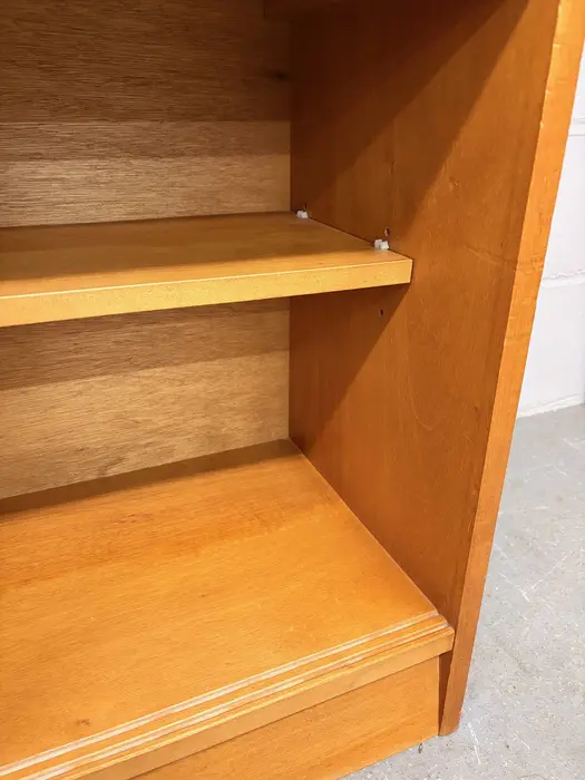 Mid Century Herbert E Gibbs Teak Bureau and Display Cabinet - Image 10