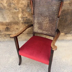 Antique Wingback Bergère Armchair