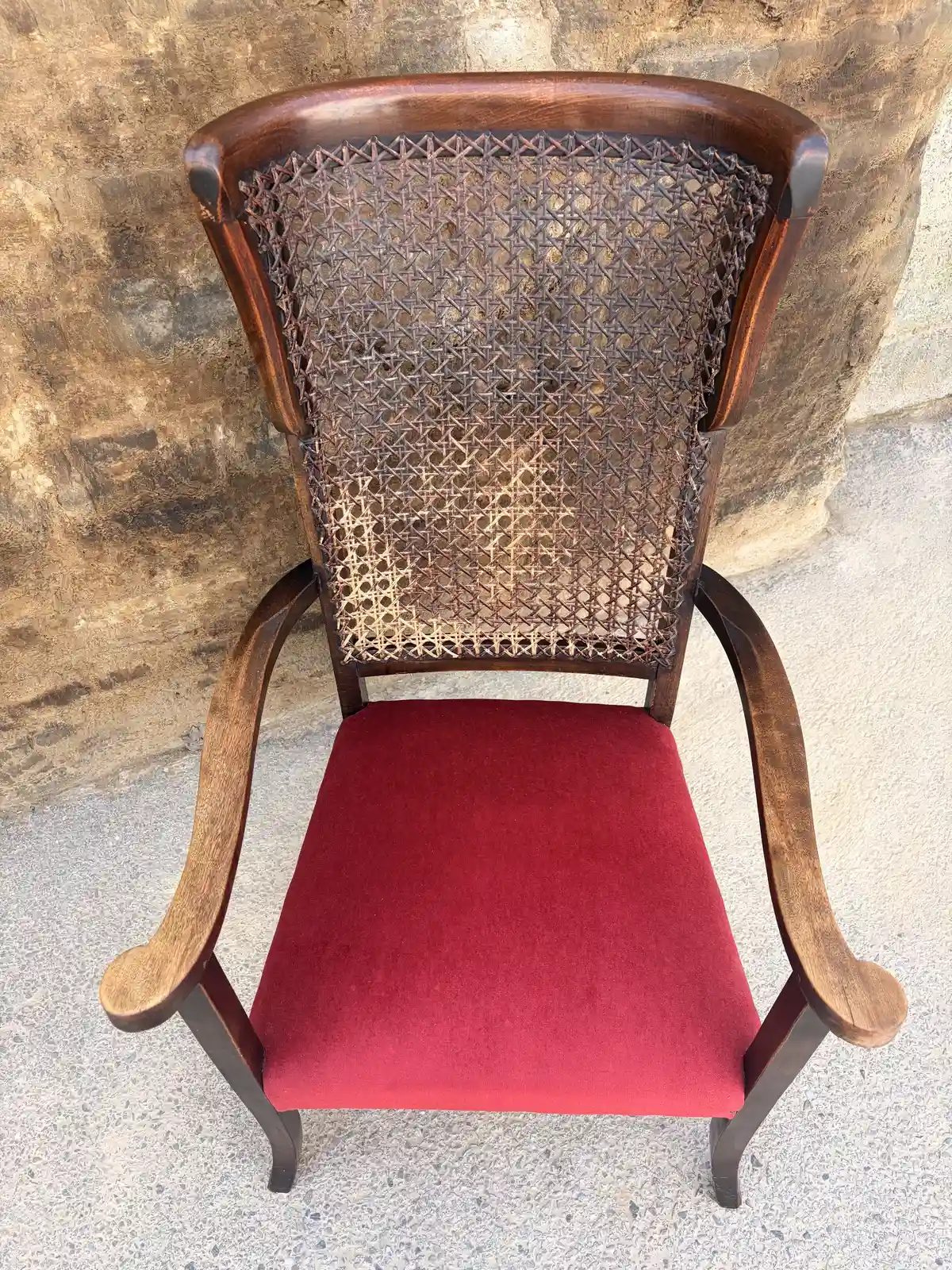 Antique Wingback Bergère Armchair - Image 2
