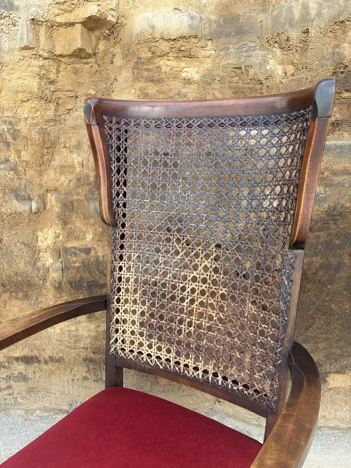 Antique Wingback Bergère Armchair - Image 9