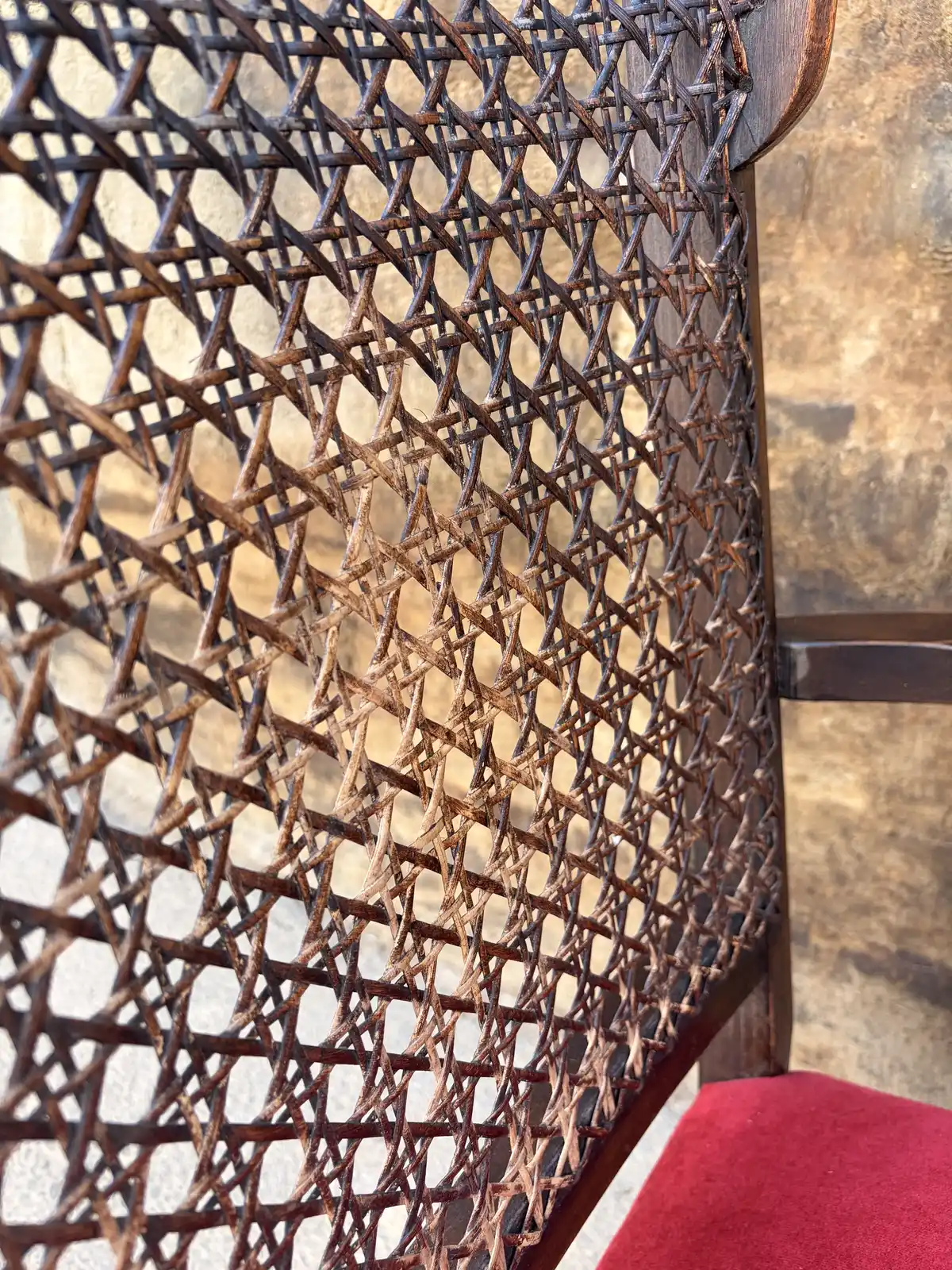 Antique Wingback Bergère Armchair - Image 10