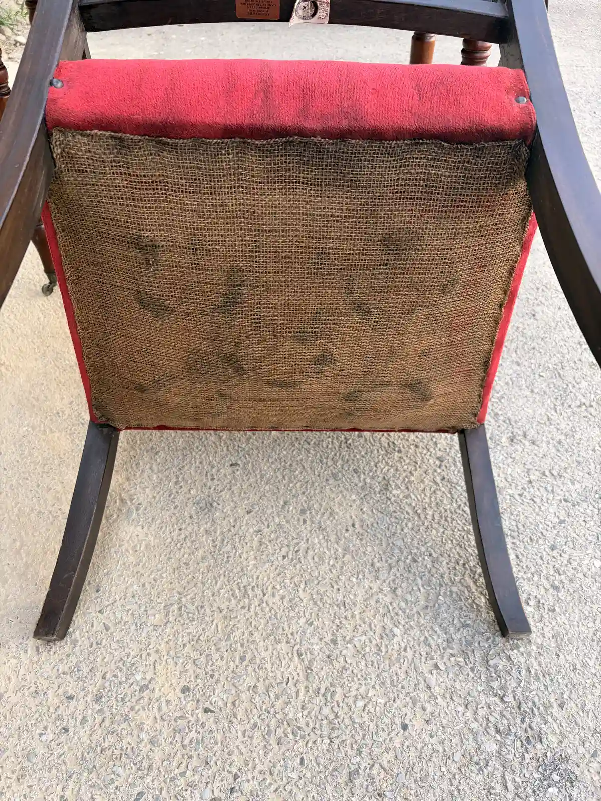 Antique Wingback Bergère Armchair - Image 8