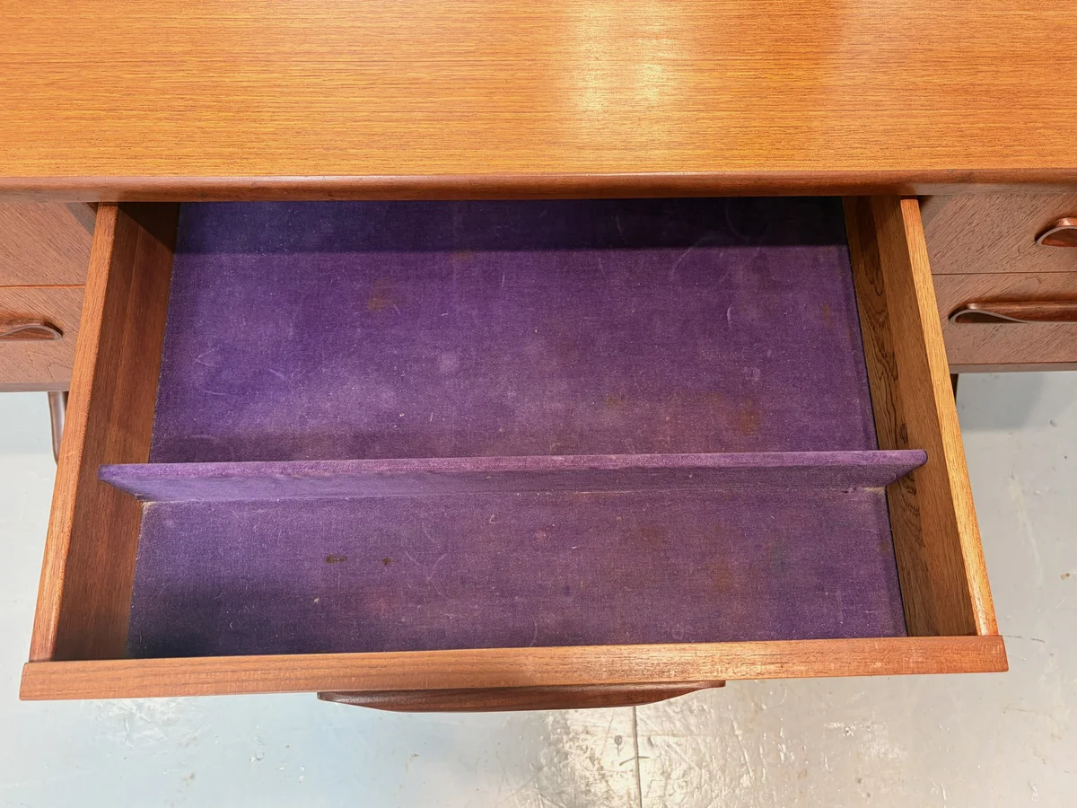 Mid Century G-Plan Fresco Teak Dressing Table with Mirrors - 1310c - Image 17
