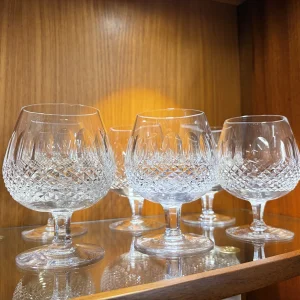 Set of 6 Vintage Waterford Crystal Brandy Glasses