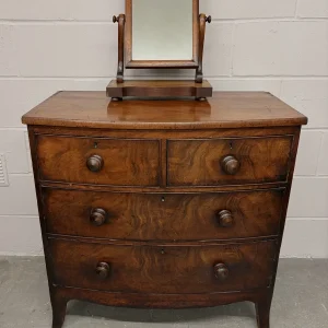 Antique Georgian Mahogany Bow Front Chest of Drawers