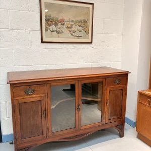 Victorian Mahogany style credenza/ drinks display unit